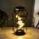 Nightlight "flowers" LED from AAA batteries black 14x14x27 cm Risalux
