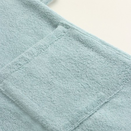 Tainted female bathrobe SL Home: Basic "Azzura", size S, 100% cotton, 420 g/m2-13