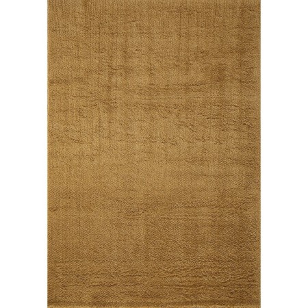 Rectangular carpet Milat Vera, size 80x150 cm, yellow color