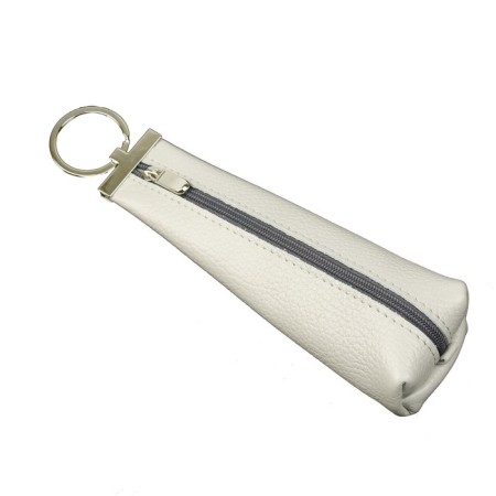 Key of zipper, length 15 cm, gray color