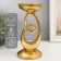 Polystone submission for 1 candle "loop" gold 10.5x10.5x20.5 cm