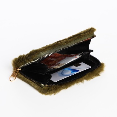 Children's wallet with lightning, green color-3
