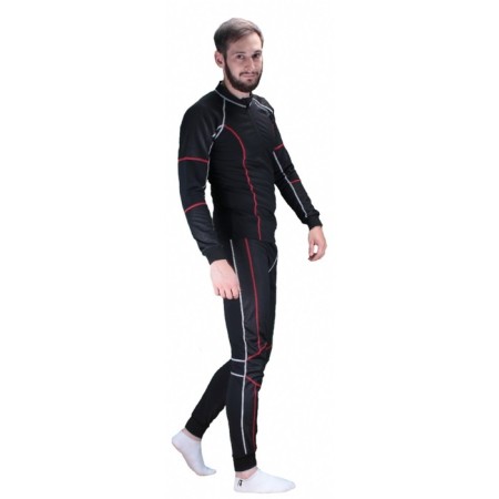 Moteq Resolute thermal tunes, male, size XS, black, red-1