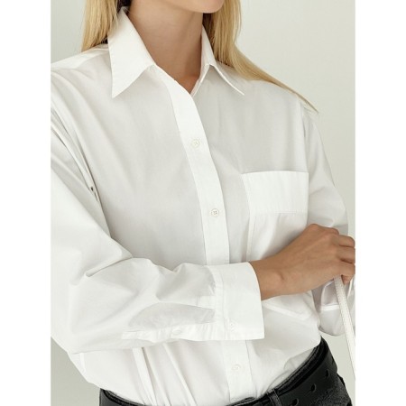 Female shirt, size 58, white color-1