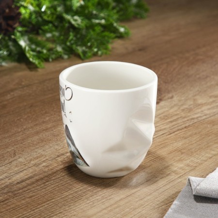 Ceramic mug "Mountains", 350 ml, white color-2