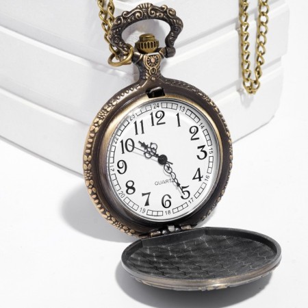 Pocket watches "Wolf", quartz, chain L-40 cm, D-4.5 cm-1