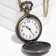 Pocket watches "Wolf", quartz, chain L-40 cm, D-4.5 cm