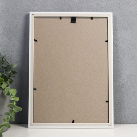 Photo frame plastic 21x30 cm white (981)-3