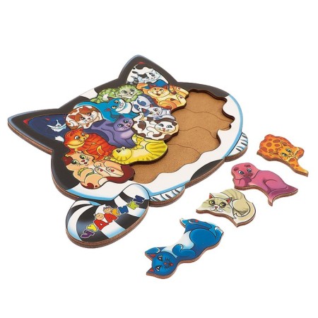Puzzle-head-headed "cats"-1