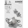 Magnetic “Star” castle (set 2 pcs.), Silver color