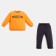 Set: jumper and pants crumb I "NY", height 80-86 cm, orange color/black