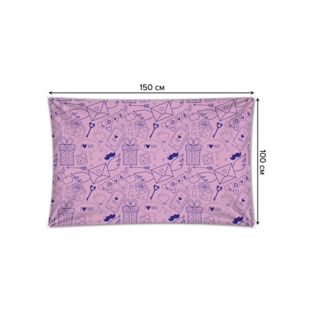 Decorative panel with photo printing "Epistles of love", horizontal, size 100x150 cm-1