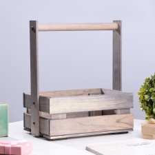 Box, 23x16x9/28 cm, spruce