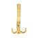 Hook furniture tundra TKT001, three -rod, gold
