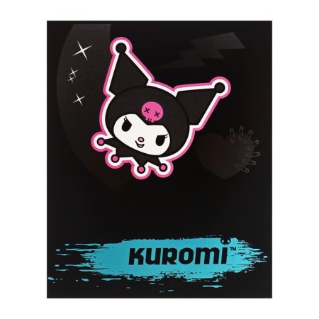 Notebook of 48 sheets in the Kuromi cage, covered cardboard, foil embossing, whiteness 92%, block 60 g/m2, mix-5