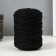 Knitting cord 80% cotton, 20% polyester twisted 3 mm, 185g/45m, 11-black