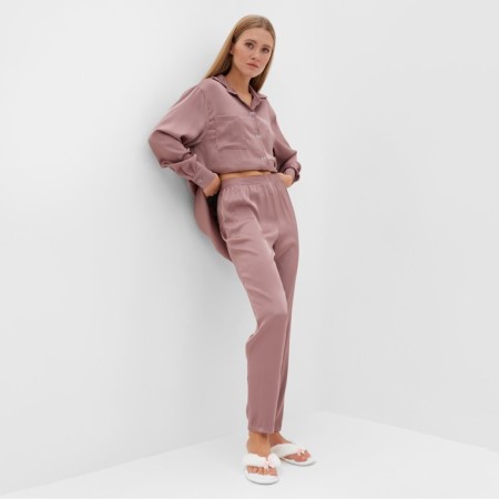 Kit (shirt, trousers) female minku: Light touch color dark pink, river 48-2