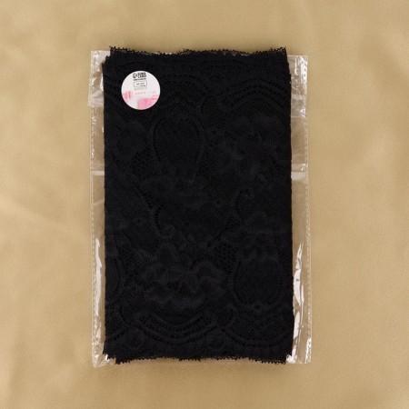 Lace elastic fabric, 220 mm × 2.7 ± 0.5 m, black color-3