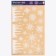 Stickers for the windows "Snemy", reusable, 33 x 50 cm, New Year