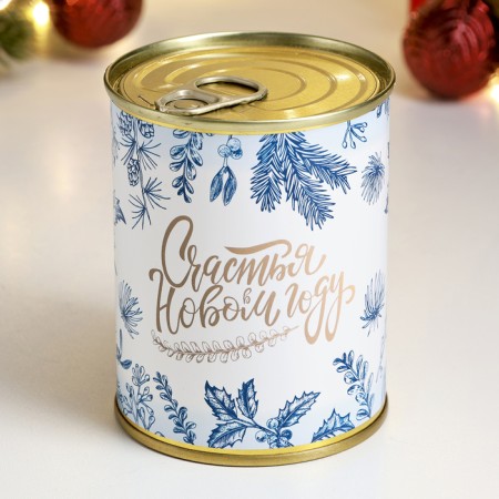 Set in the canning bank "Happiness in the New Year" soap + washcloth-3