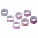 Adhesive Washi-tanks for the decor "heart", 15 mm x 3 m (set 7 pcs) rice paper