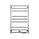 Electric towel Indigo Brace Lux, 700x400 mm, timer, hidden installation, chrome