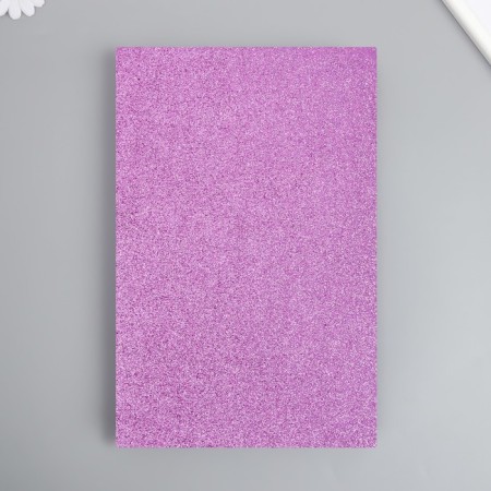 Foamiran glitter Magic 4 Hobby 2 mm cent. light lilac, 20x30 cm
