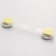 A set of locks for doors and boxes, universal, 17 cm., 2 pcs., Blue/white color, crumb I