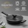 Pan Magistro Warrior, D = 24 cm, h = 6.3 cm, with a glass lid, a Soft-Touch handle, anti-stick coating, induction