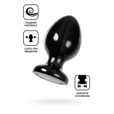 Анальная пробка Toyfa Popo Pleasure Cetus β, PVC, 68х130 мм, цвет чёрный