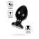 Anal plug Toyfa Popo Pleasure Cetus β, PVC, 68x130 mm, black color