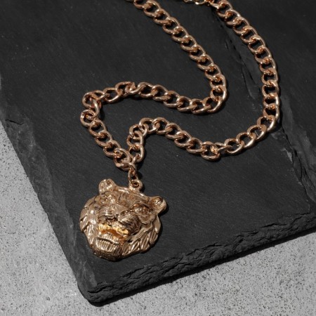 Piece "chain" tiger, color gold, 42 cm