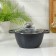 Pan, 1 l, d = 18 cm, h = 13.5 cm, glass cover, anti -stick coating, color dark marble