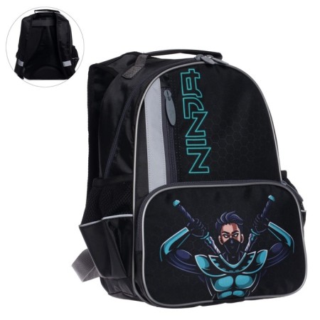 School backpack, 37 x 26 x 13 cm, ergonomic back, calligrata orth "ninja"-7