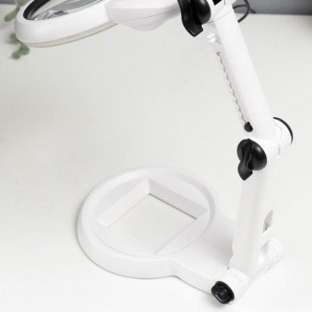 Lupa lamp for LEDX18 creativity from 3AAA, USB white 24.5x22 cm-7