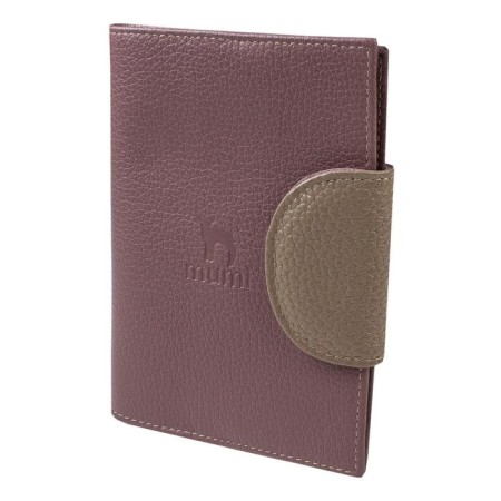 Passport cover on the button, pink color