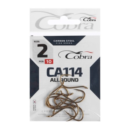 Cobra Allround hooks, series CA114, No. 2, 10 pcs.