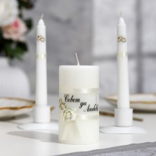 A set of wedding candles 