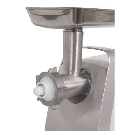 Electric meat grinder Pioneer MG120, 2000 W, reverse, 1 speed, white-gray-9