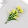 Artificial plant for creativity "Araucaria" set 12 pcs yellow 9.5 cm