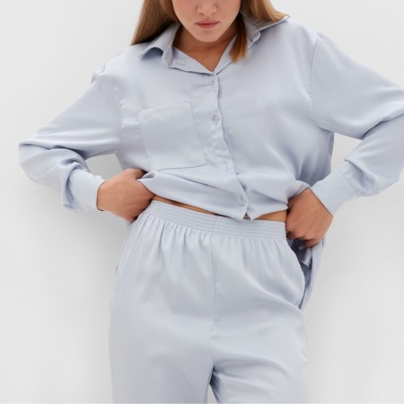 Set (shirt, trousers) Women's minku: Light touch color Blue, Rr. 54-2