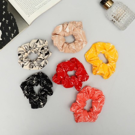 Hair gum "Orbit" Flowering Galant, 10 cm, mix-1