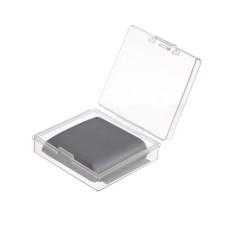 Eraser Rectangular gray nag, size 37 x 35 x 0.9 mm, in a box