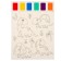 Coloring "Dinosaurs", 2 sheets, 6 colors of paint, brush