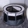 An animal aviary, a tent with a pattern, round, 70 x 40 cm, gray