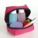 Cosmetic bag Dor units, 13*6*9, lightning department, lining, raspberry