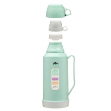 Thermos 1.8 l, with a glass flask, retains heat 12 hours, with a mug, green
