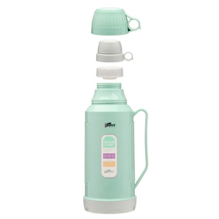 Thermos 1.8 l, with a glass flask, retains heat 12 hours, with a mug, green