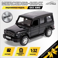 Metal Mercedes-Benz G63 AMG, 1:32, doors, inertia, black color open