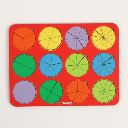 Frame - liner "circles", fractions, 12 pcs., 1 level, mix-1